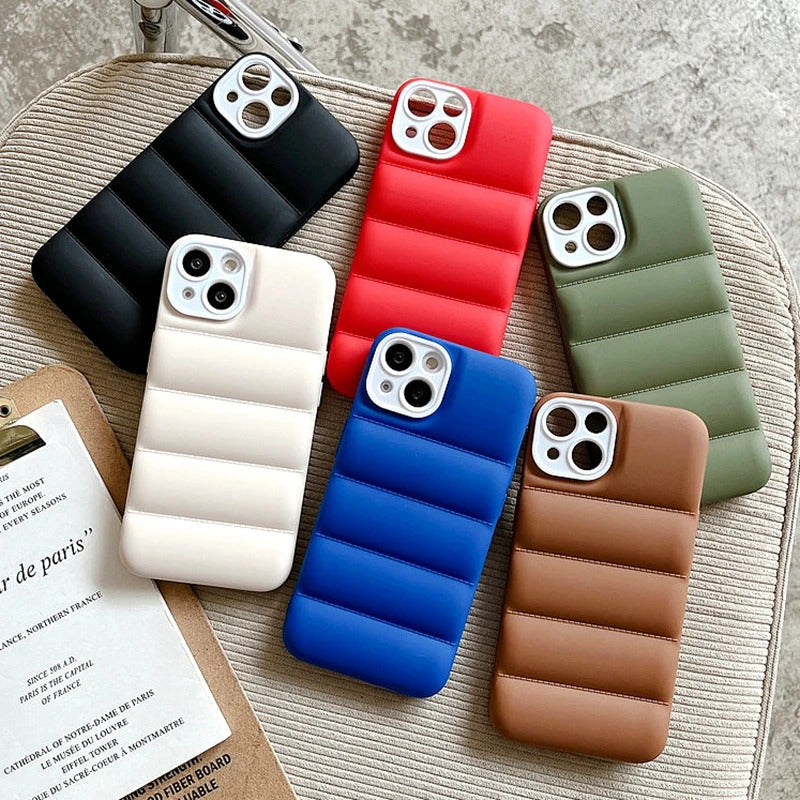 Jacket Style Puffer Case – Fits iPhone x to 13 Pro