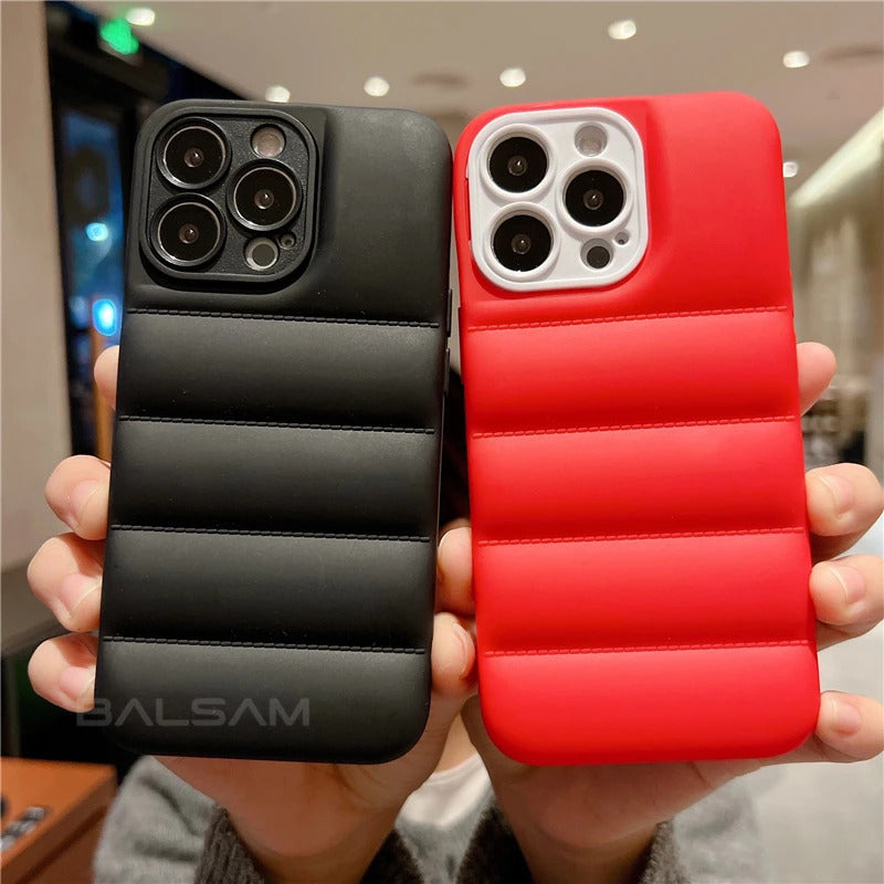 Jacket Style Puffer Case – Fits iPhone x to 13 Pro